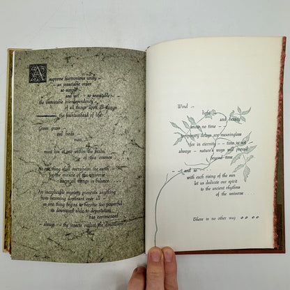 Gwen Frostic “Beyond Time” 1971 Hardcover Book Signed First Edition Michigan Nature Art & Poetry /cb