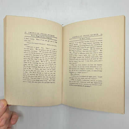 A Book of American Humor Prose 1907 Duffield & Company Twain Ade Nye Antique Hardcover Book /cb