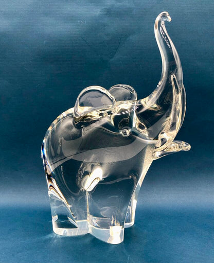 Large Vincenzo Nason & Cie Murano Glass Elephant Sculpture /b