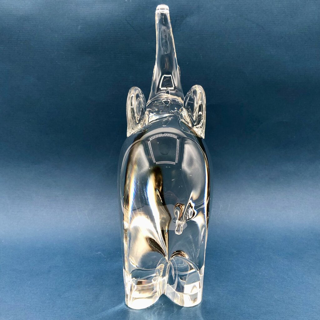 Large Vincenzo Nason & Cie Murano Glass Elephant Sculpture /b