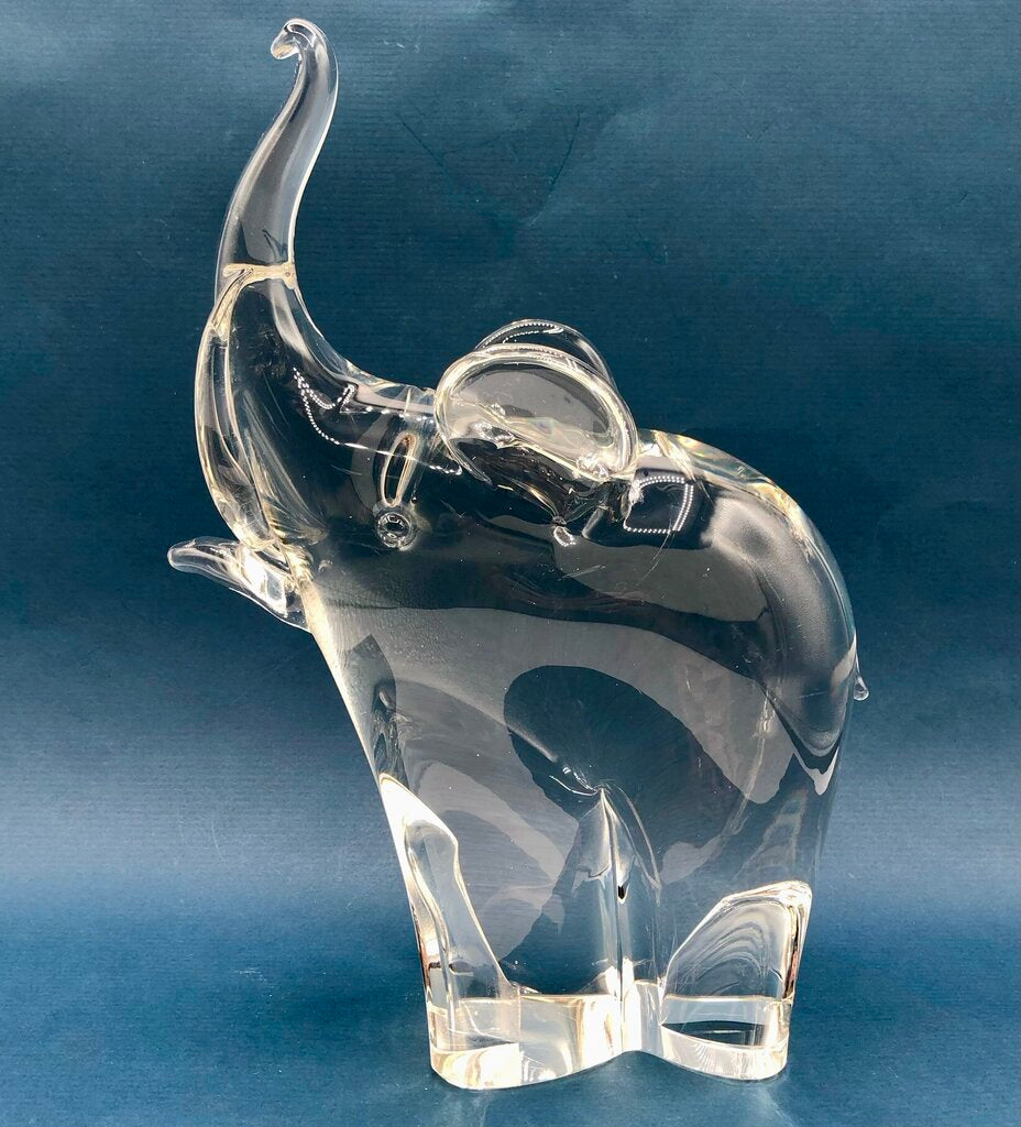 Large Vincenzo Nason & Cie Murano Glass Elephant Sculpture /b