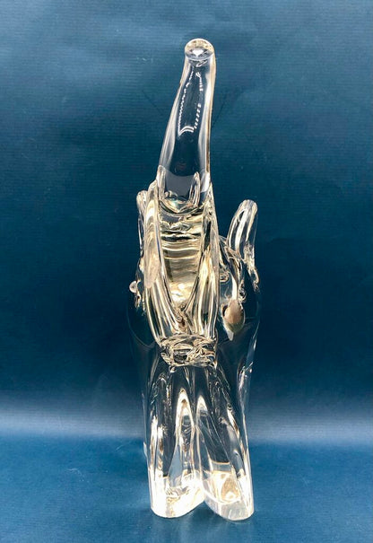 Large Vincenzo Nason & Cie Murano Glass Elephant Sculpture /b