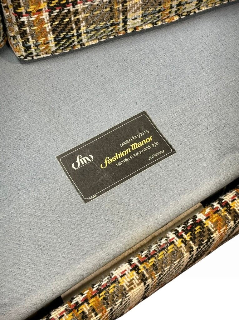 Fashion Manor Tweed Multi-Color 2 Seater Sleeper Sofa