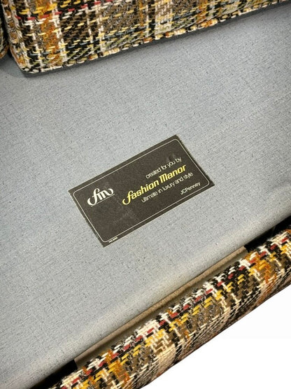 Fashion Manor Tweed Multi-Color 2 Seater Sleeper Sofa