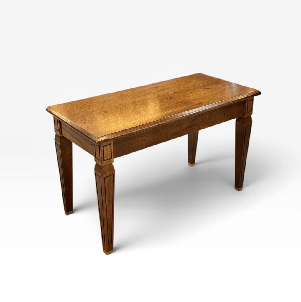 Oak Piano Storage Bench