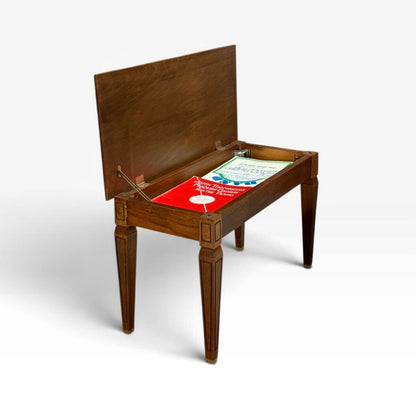 Oak Piano Storage Bench