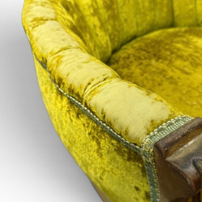 Antique Victorian Green Parlor Chair No.1