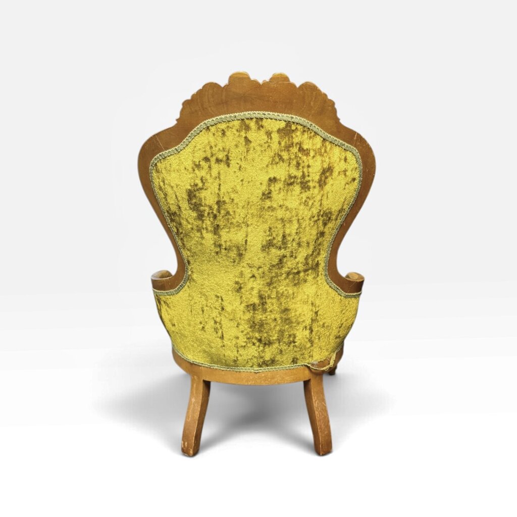 Antique Victorian Green Parlor Chair No. 2
