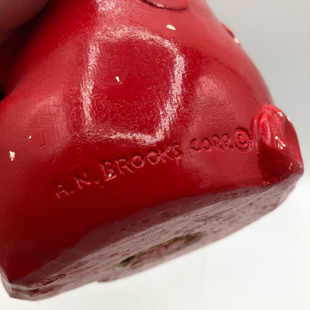 Vintage A.N. Brookes Chalkware Mad Money Piggy Bank /b