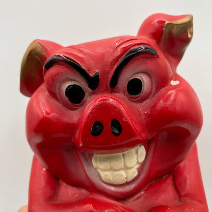 Vintage A.N. Brookes Chalkware Mad Money Piggy Bank /b