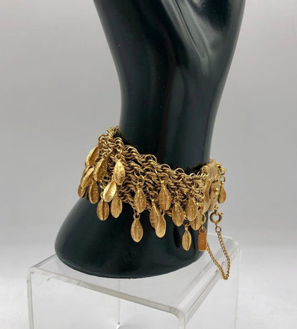6pc Vtg Set Gold Plated Quality Costume Jewelry Necklaces & Bracelets /b