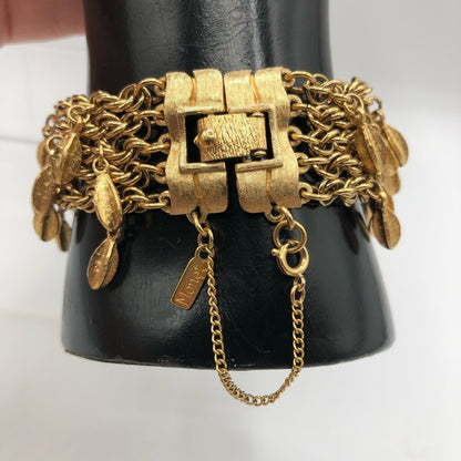 6pc Vtg Set Gold Plated Quality Costume Jewelry Necklaces & Bracelets /b
