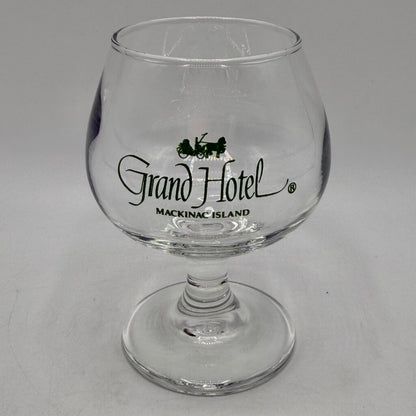 Vintage Grand Hotel Mackinac Island Michigan Brandy Snifters Set of 4 Souvenir Glassware /cb