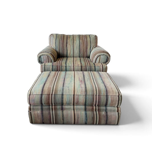 Broyhill Oversized Arm Chair with Ottoman