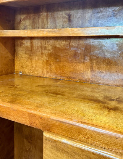 VTG Solid Wood Desk with Horse Head Drawer Pulls