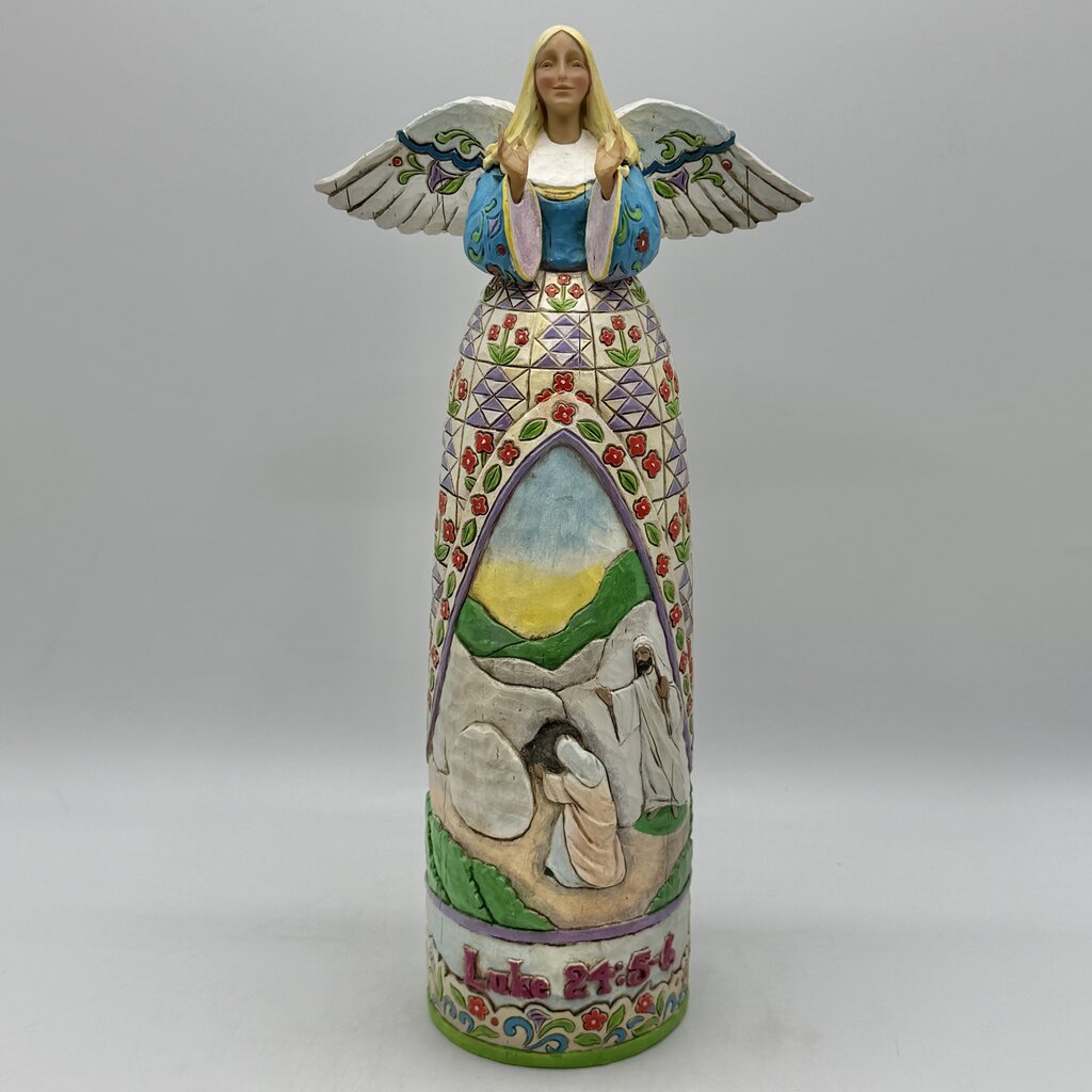 Jim Shore Heartwood Creek 2005 Resurrection Angel Luke 25:5-6 #4004748 /cb