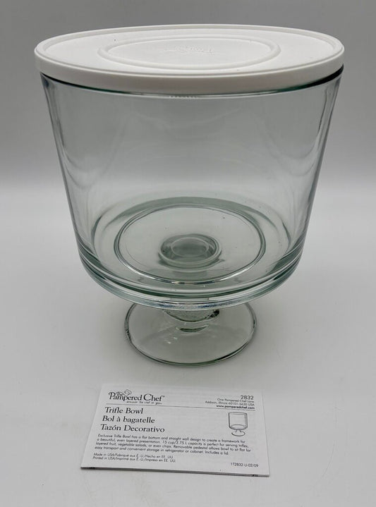 Pampered Chef Trifle Bowl New in Open Box /j