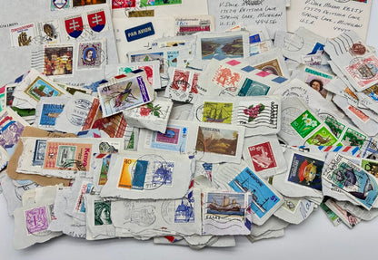 Lot of 200+ Vtg. International Stamps & Covers /j