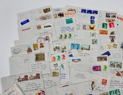 Lot of 200+ Vtg. International Stamps & Covers /j