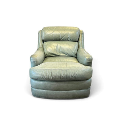 Whittemore Sherrill Seafoam Faux Leather Chair
