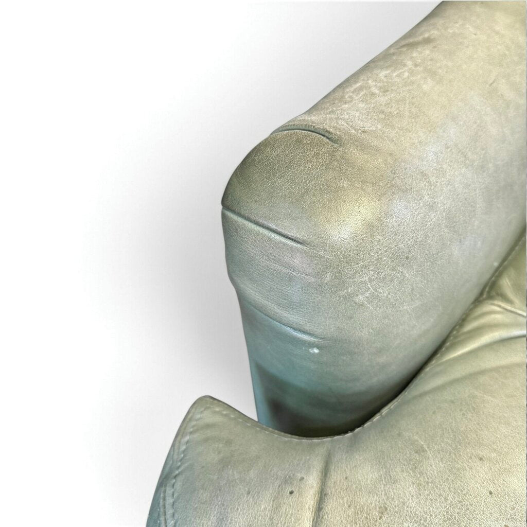 Whittemore Sherrill Seafoam Faux Leather Chair