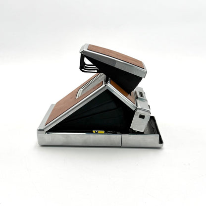 VTG Polaroid SX-70 Land Camera w/ Brown Leather Case & Accessories