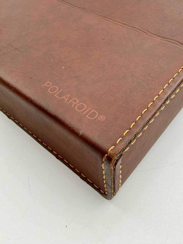 VTG Polaroid SX-70 Land Camera w/ Brown Leather Case & Accessories