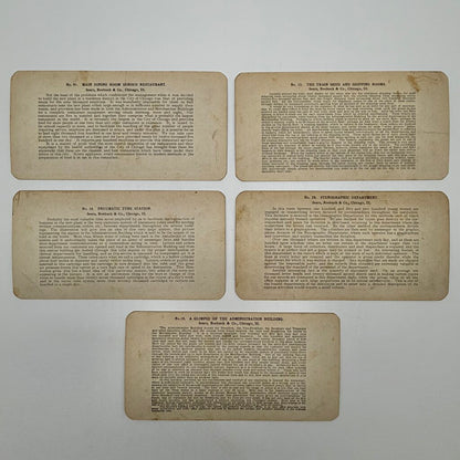 Set of 36 Antique Stereoview Cards Sears, Roebuck Chicago New York City /cb