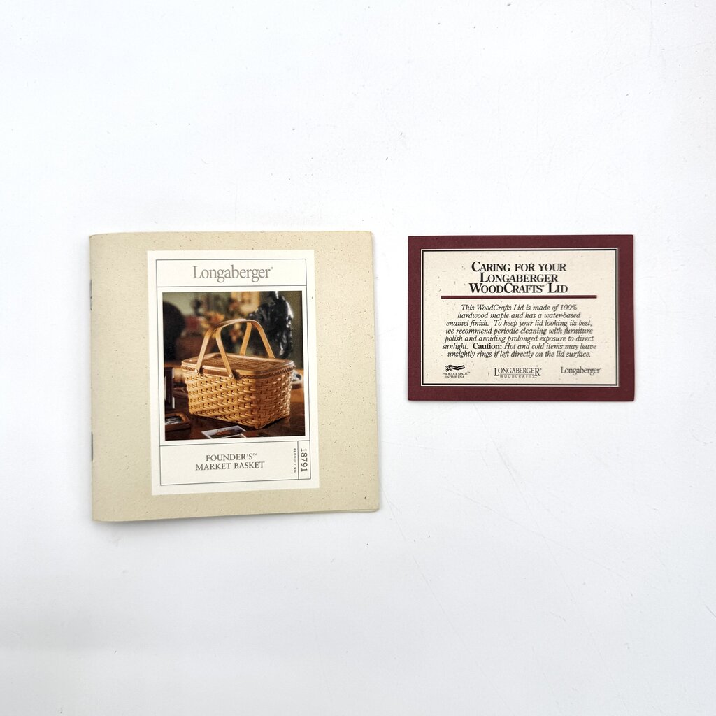 Longaberger 2000 Founder's Market Picnic Basket