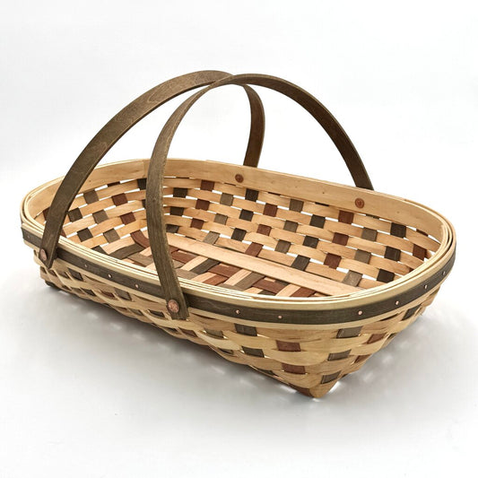 Longaberger 2007 Oval Multi-Toned Woven Gathering Basket