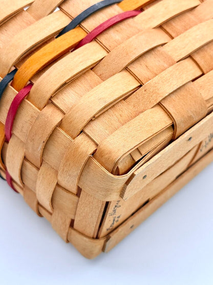 Longaberger 1996 VIP Woven Wood Storage Basket