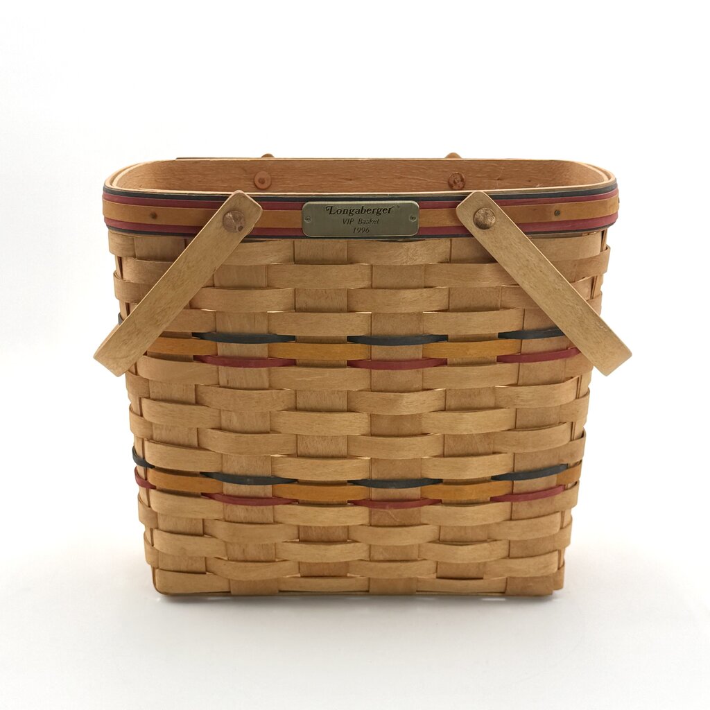 Longaberger 1996 VIP Woven Wood Storage Basket