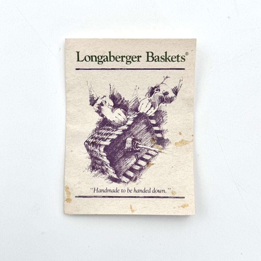 Longaberger 1996 VIP Woven Wood Storage Basket