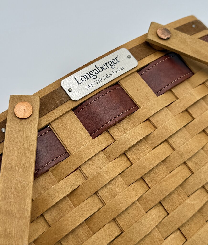 Longaberger 2003 VIP Sales Woven Maple Basket