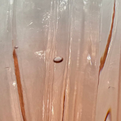 Vintage Pink Pressed Glass Embossed Roses 12” Vase Made In Italy /cb