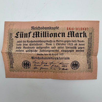 Weimar Republic Hyperinflation Banknote Lot/3 1922-1923 German Mark Currency /cb