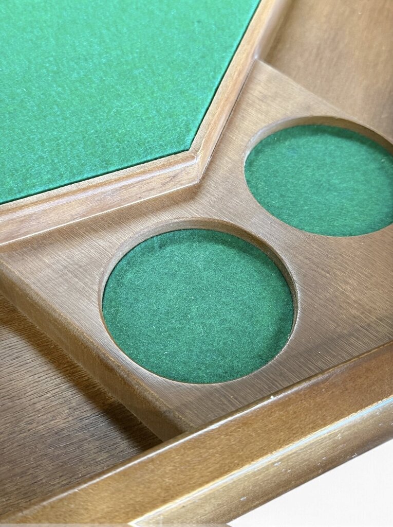 Poker Table With Folding Legs & Top Cover