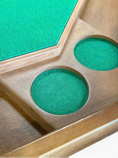 Poker Table With Folding Legs & Top Cover