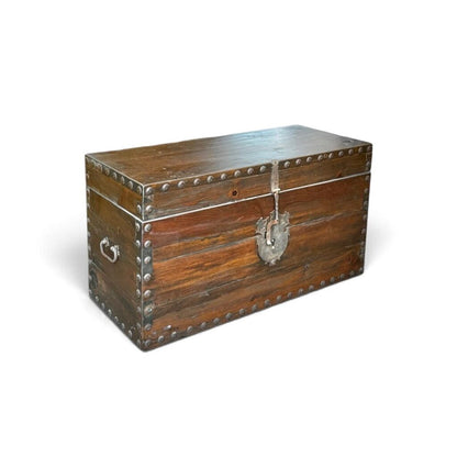 Mexican Dark Brown Solid Wood Trunk