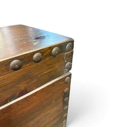 Mexican Dark Brown Solid Wood Trunk