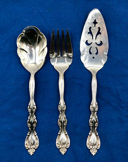 1971 International Silverplate “Interlude” 3pc Serving Utensils /b
