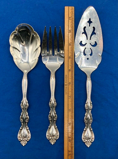 1971 International Silverplate “Interlude” 3pc Serving Utensils /b
