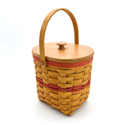 Longaberger 2000 Pink Mother's Day Basket with Lid