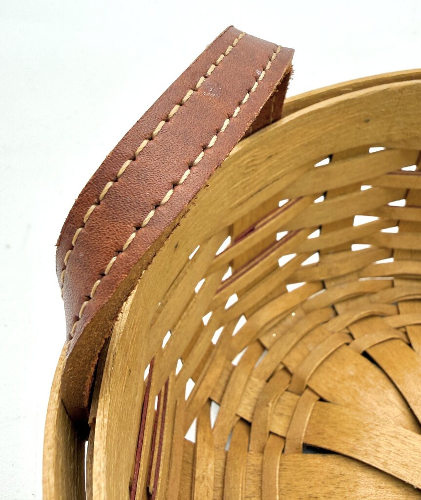 Longaberger 2003 Patriotic Woven Round Basket