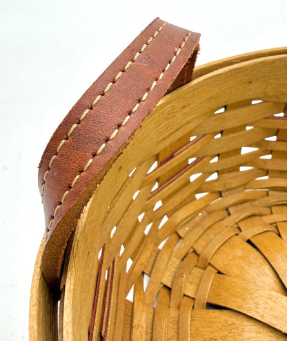 Longaberger 2003 Patriotic Woven Round Basket