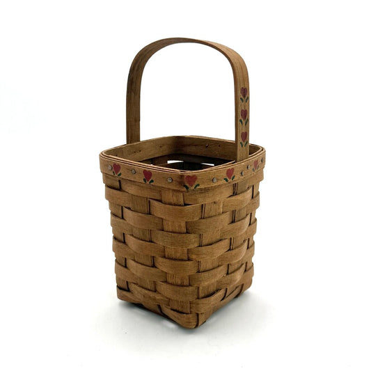 Longaberger 1985 Handwoven Square Storage Basket