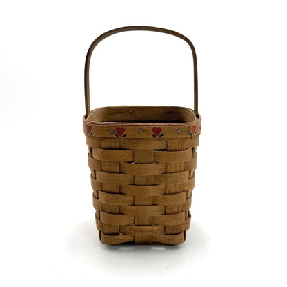 Longaberger 1985 Handwoven Square Storage Basket