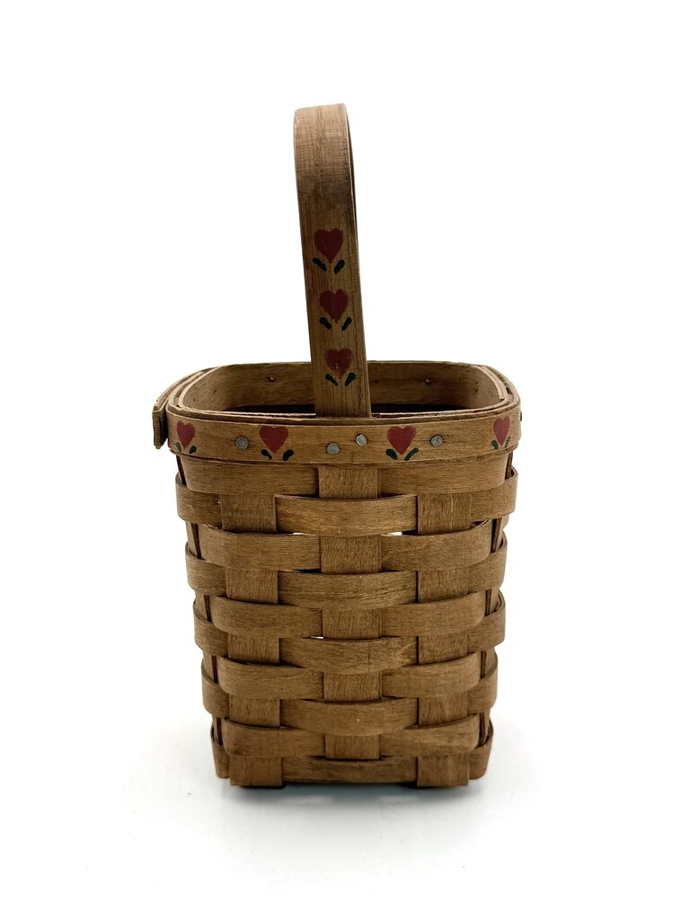 Longaberger 1985 Handwoven Square Storage Basket