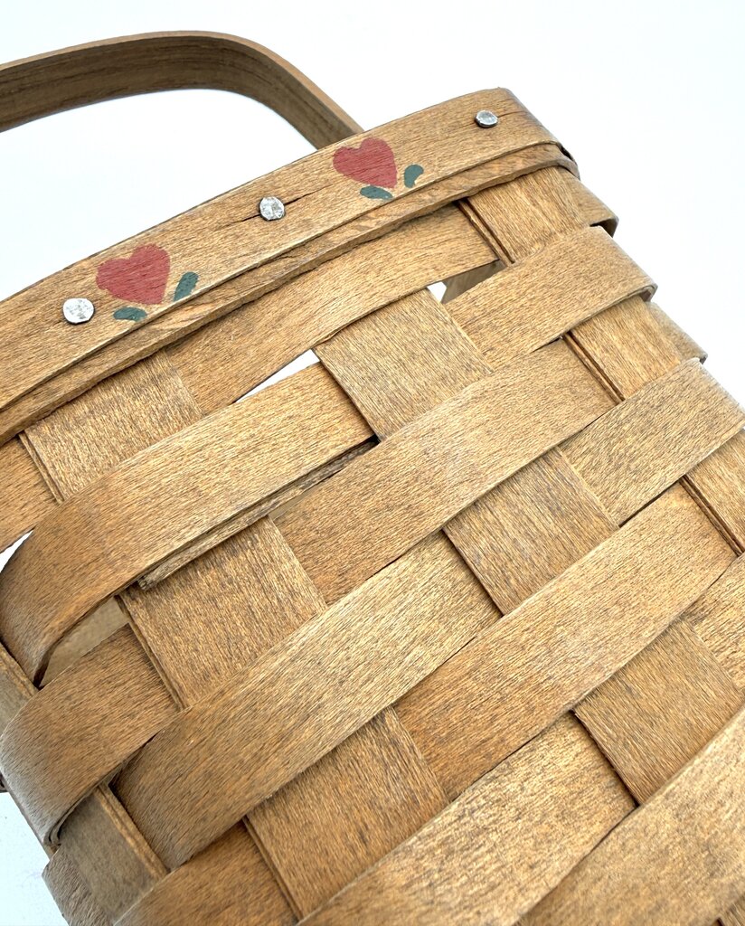 Longaberger 1985 Handwoven Square Storage Basket