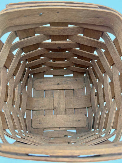 Longaberger 1985 Handwoven Square Storage Basket